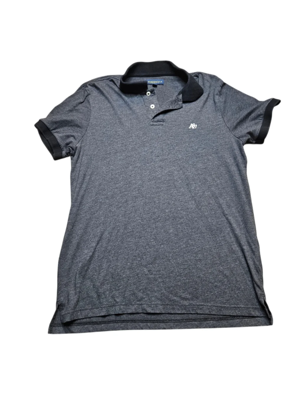 Aeropostale Large Gray Heather Lightweight Polo Shirt
